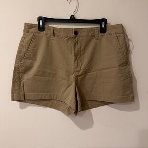 NWT A new day Womens tan chino shorts size 14 3” inseam